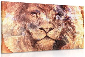 Quadro su tela – Volto del leone