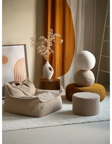 Pouf a sacco per bambini marrone chiaro con rivestimento in bouclé Chair – Wigiwama