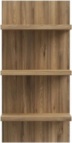 Mensola Verticale 60x30x125 Cm 3 Ripiani Rovere Valencia Lewis