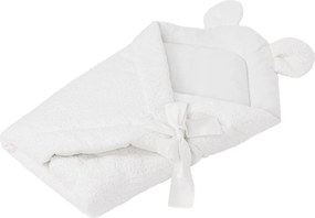 Copertina per neonati bianca in bouclé 35x65 cm – Meowbaby