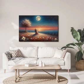 Quadro su tela – Coppia alla luce della luna