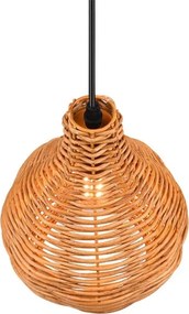 Reality - Lampada a sospensione con cavo SPROUT 1xE14/40W/230V marrone/rattan