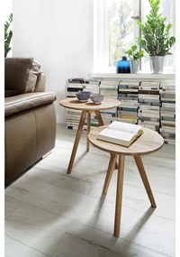 Set di 2 tavolini da salotto VEYLOR in rovere