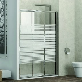 Porta doccia 115cm vetro serigrafato altezza 180cm KP3000 - KAMALU