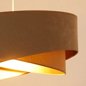 Brilagi - Lampadario LED a sospensione con filo LYRA 1xE27/15W/230V marrone/oro