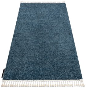 Tappeto BERBER 9000 blu Frange berbero marocchino shaggy