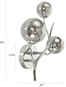 Brilagi - Applique a LED MISTEL 3xG9/3W/230V cromo lucido/fumé