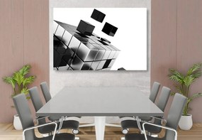 Stampa su tela – Dado strategico in bianco e nero