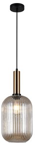 ITALUX PND-5588-1L-BRO+AMB - Lampadario a cavo ANTIOLA 1xE27/40W/230V bronzo
