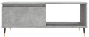 Tavolino salotto grigio cemento 90x50x36,5 cm legno multistrato