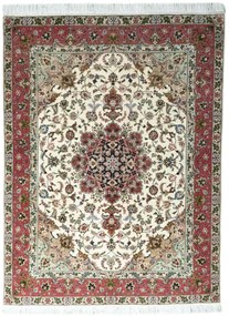 Tabriz Tappeto persiano 150 x 200 Beige (Iran) Annodato A Mano