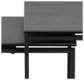 Tavolini neri in set da 3 Katrine - Actona