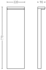 Philips - Lampada LED da esterno BUSTAN LED/3,8W/230V 77 cm IP44