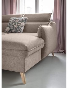 Divano letto angolare beige (angolo destro) Sweet Harmony - Miuform