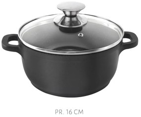 Set di pentole da 4 pezzi con 3 coperchi in vetro Grande - Orion