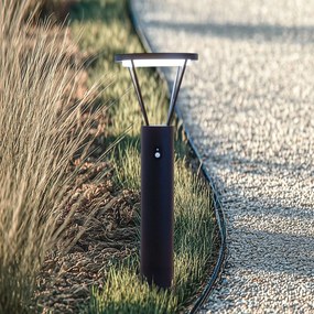 Lucande Lampada solare a LED per vialetto Elario, 80 cm, CCT, sensore