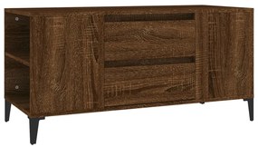 Mobile porta tv rovere marrone 102x44,5x50 cm legno multistrato