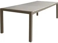 Tavolo da giardino allungabile 162 242x100x74 cm - taupe