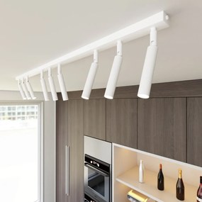 Lampadario Orientabile da soffitto IVI 9 White Colore del corpo Bianco