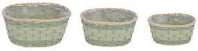 Coprivaso in vimini in set da 3 - Ego Dekor
