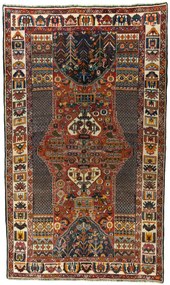 Shiraz Tappeto persiano 150x250 Rosso (Iran) Annodato A Mano