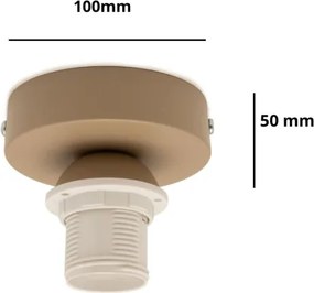 Brilagi - Plafoniera PARTY 1xE27/60W/230V Ø 10 cm beige