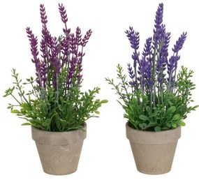 Lavanda artificiale 2 pezzi (altezza 27 cm) - Casa Selección