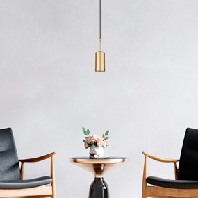 Lampada a sospensione di colore oro , altezza 124 cm Geo - Squid Lighting