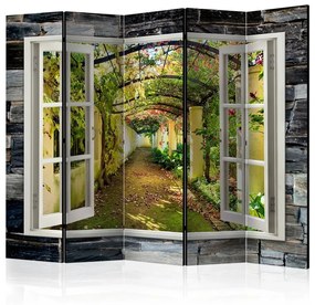 Paravento  Secret Garden II [Room Dividers]  Colore Verde, Dimensioni e Misure 225x172