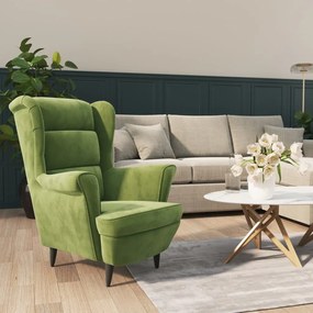 Poltrona Verde Chiaro İn Velluto /