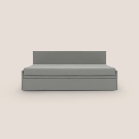 Naviglio Divano duplex con doppio letto in tessuto simil cotone impermeabile T13 grigio