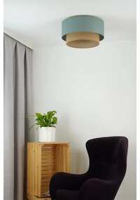 Duolla - Plafoniera BOHO 1xE27/15W/230V diametro 45 cm verde/marrone