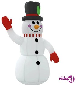vidaXL Pupazzo di Neve Gonfiabile con LED 120 cm