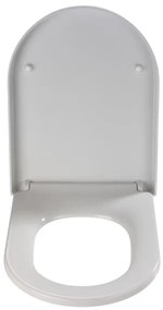 WENKO 18396100-WC sedile PALMA 46,5x35,7 cm bianco/argento