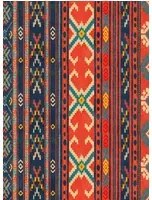 Mindthegap Carta da parati Heritage - Red/ Blue/ Yellow/ Light Blue