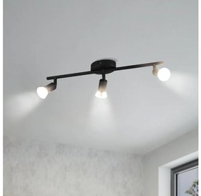 Eglo 32431 - Faretto LED BUZZ-LED 3xGU10/2,8W/230V 3000K nero