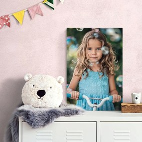 Stampa su tela – Bambina sul monopattino