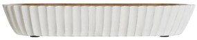 Centrotavola DKD Home Decor Bianco Marrone scuro 32 x 15 x 5 cm