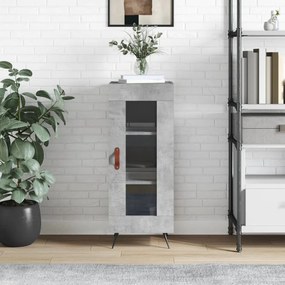 Credenza Grigio Cemento 34,5x34x90 Cm İn Legno Multistrato /