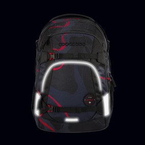 Zaino scuola coocazoo MATE, Lava Lines, certificato AGR