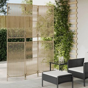 Divisorio Per Ambienti A 3 Pannelli Beige İn Polyrattan /