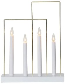 Eglo 410985 - Candeliere di Natale GLOSSY FRAME 4xE10/3W/230V bianco