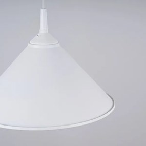 Sollux SL.1325 - Lampadario a sospensione con filo ZUMA 1xE27/15W/230V diametro 30 cm bianco