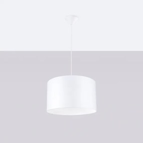 Sollux SL.1404 - Lampadario a sospensione con filo NOVA 1xE27/15W/230V diametro 40 cm bianco