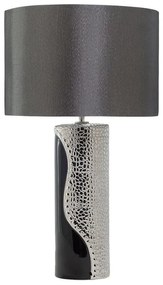 Lampada da tavolo moderna in color nero/argento AIKEN Beliani