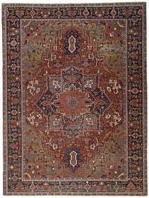 Heriz Tappeto 310 x 410 Rosso (Iran) Annodato A Mano