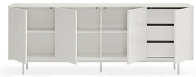 Cassettiera bassa bianca 211x80 cm Sierra - Teulat