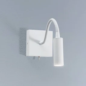 Argon Applique Ojos, bianca, lampada da lettura, regolabile, 33 cm, G9