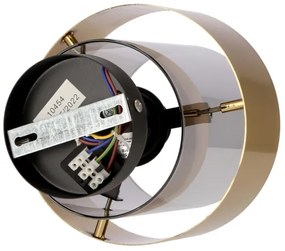 Lampadario a plafone SPIEGA 1xE27/60W/230V oro/nero