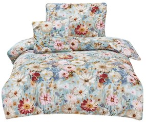 Set copripiumino e federa in microsatinato per letto singolo 3 pezzi 140x200 cm Rachel – My House